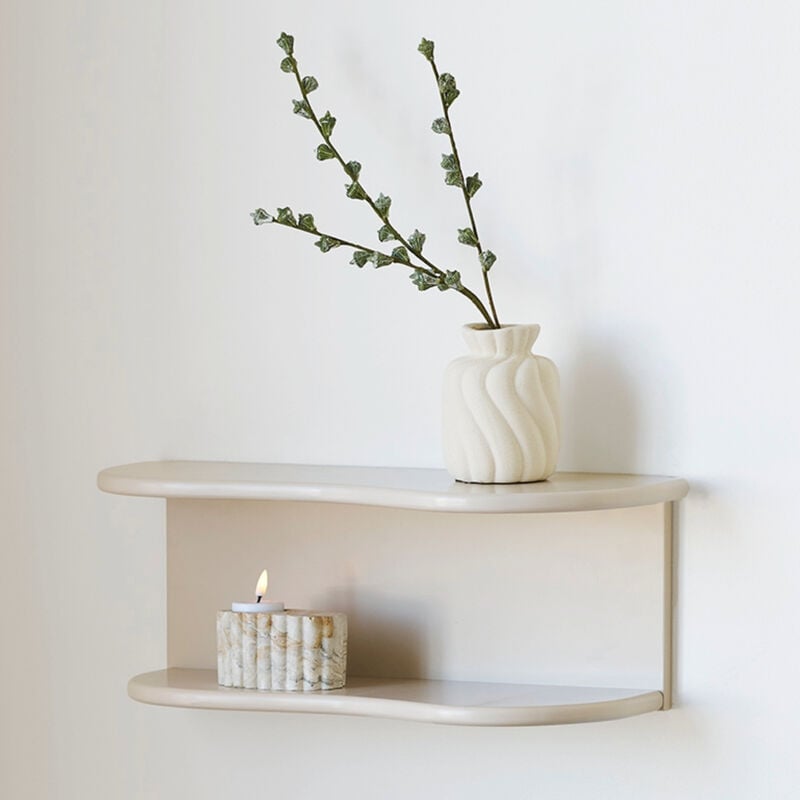 House Nordic Botta seinähylly 44x17,5x18 cm beige